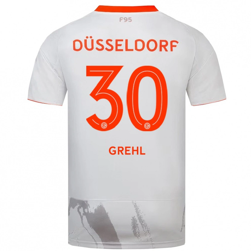 Danxen Herren Dominic Grehl #30 Weiß Orange Auswärtstrikot Trikot 2025/26 T-Shirt Schweiz