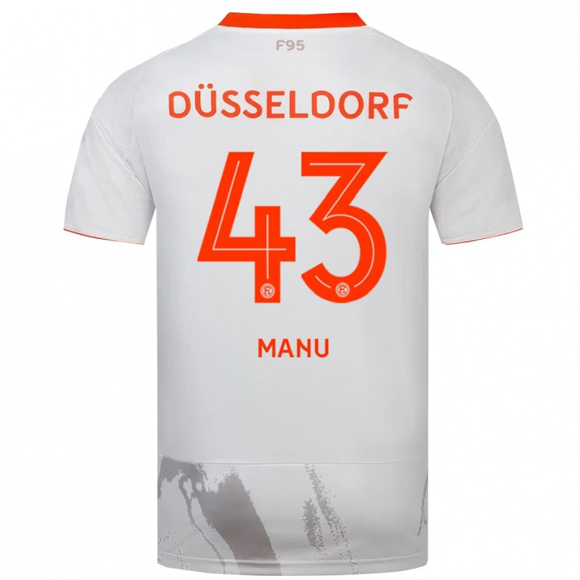 Danxen Herren King Manu #43 Weiß Orange Auswärtstrikot Trikot 2025/26 T-Shirt Schweiz