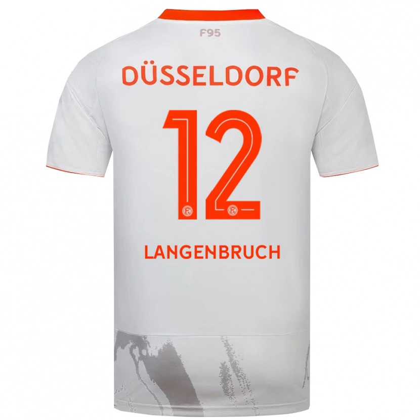 Danxen Herren Linus Langenbruch #12 Weiß Orange Auswärtstrikot Trikot 2025/26 T-Shirt Schweiz
