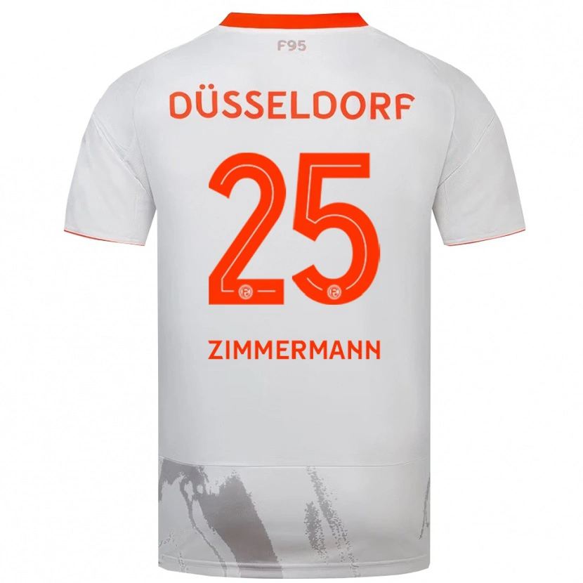 Danxen Herren Matthias Zimmermann #25 Weiß Orange Auswärtstrikot Trikot 2025/26 T-Shirt Schweiz