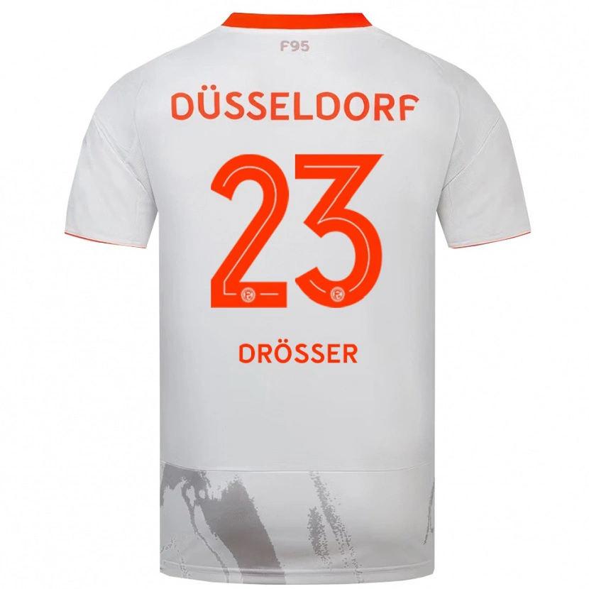 Danxen Herren Luke Drösser #23 Weiß Orange Auswärtstrikot Trikot 2025/26 T-Shirt Schweiz