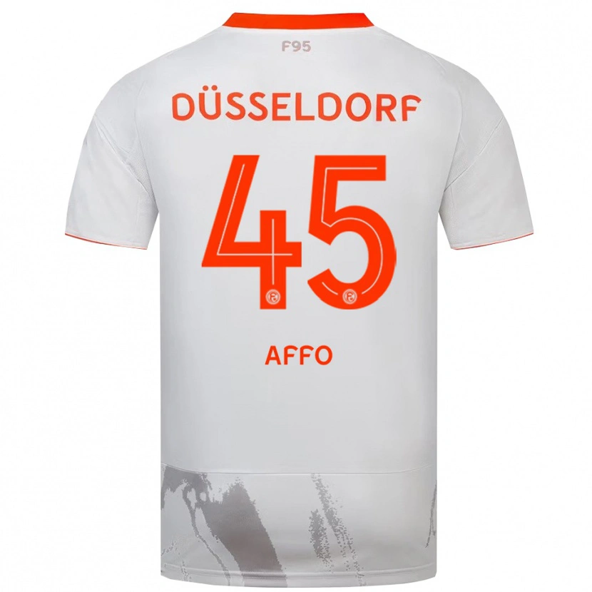 Danxen Herren Karim Affo #45 Weiß Orange Auswärtstrikot Trikot 2025/26 T-Shirt Schweiz