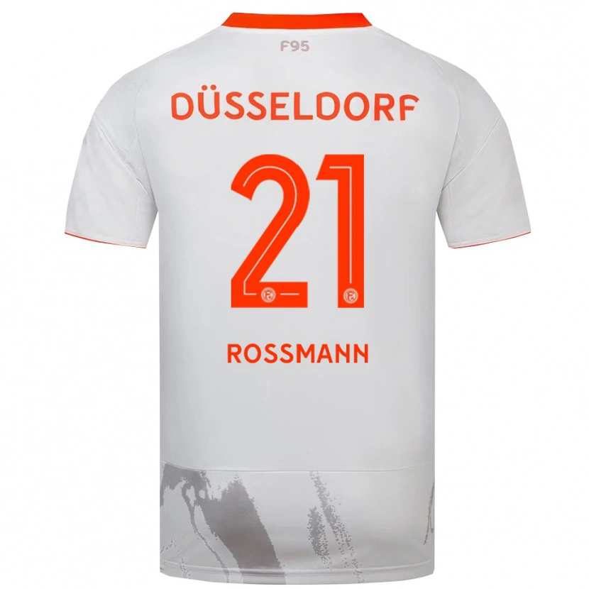 Danxen Herren Tim Rossmann #21 Weiß Orange Auswärtstrikot Trikot 2025/26 T-Shirt Schweiz