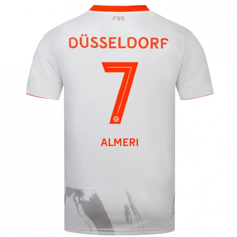 Danxen Herren Majd Almeri #7 Weiß Orange Auswärtstrikot Trikot 2025/26 T-Shirt Schweiz