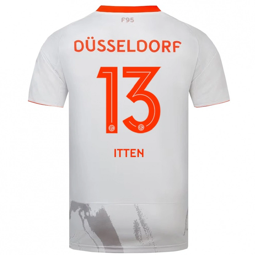 Danxen Herren Cedric Itten #13 Weiß Orange Auswärtstrikot Trikot 2025/26 T-Shirt Schweiz