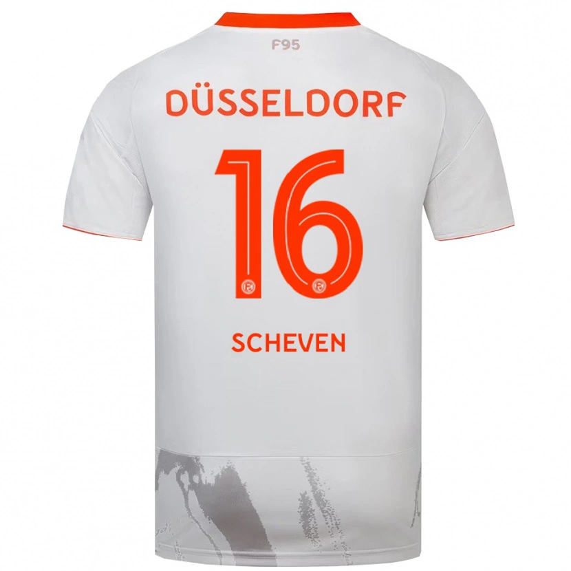 Danxen Herren Josua Scheven #16 Weiß Orange Auswärtstrikot Trikot 2025/26 T-Shirt Schweiz