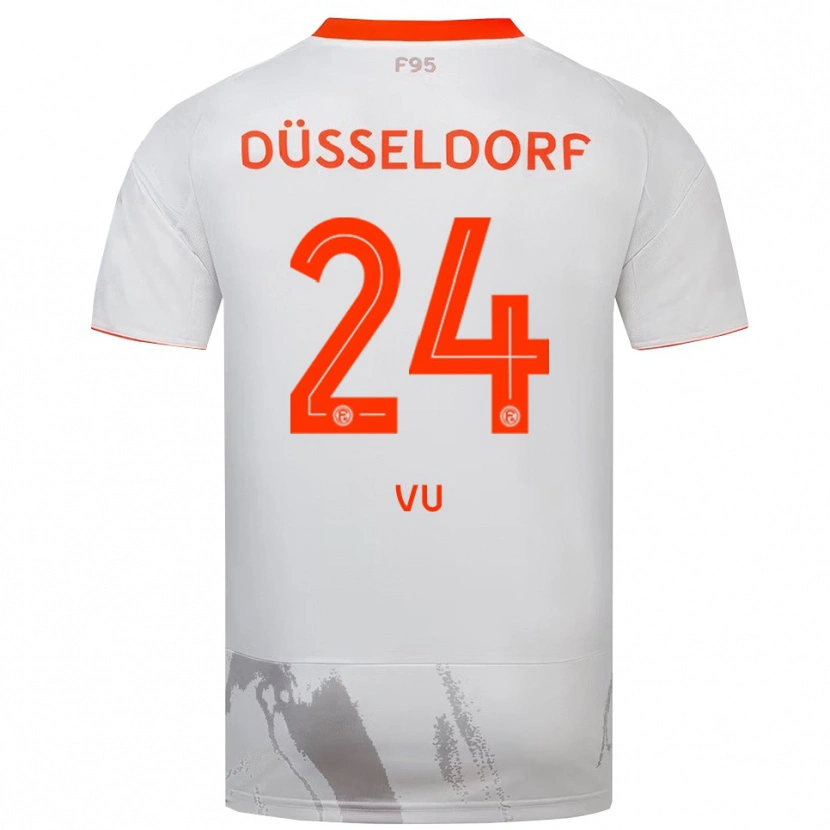Danxen Herren Simon Vu #24 Weiß Orange Auswärtstrikot Trikot 2025/26 T-Shirt Schweiz