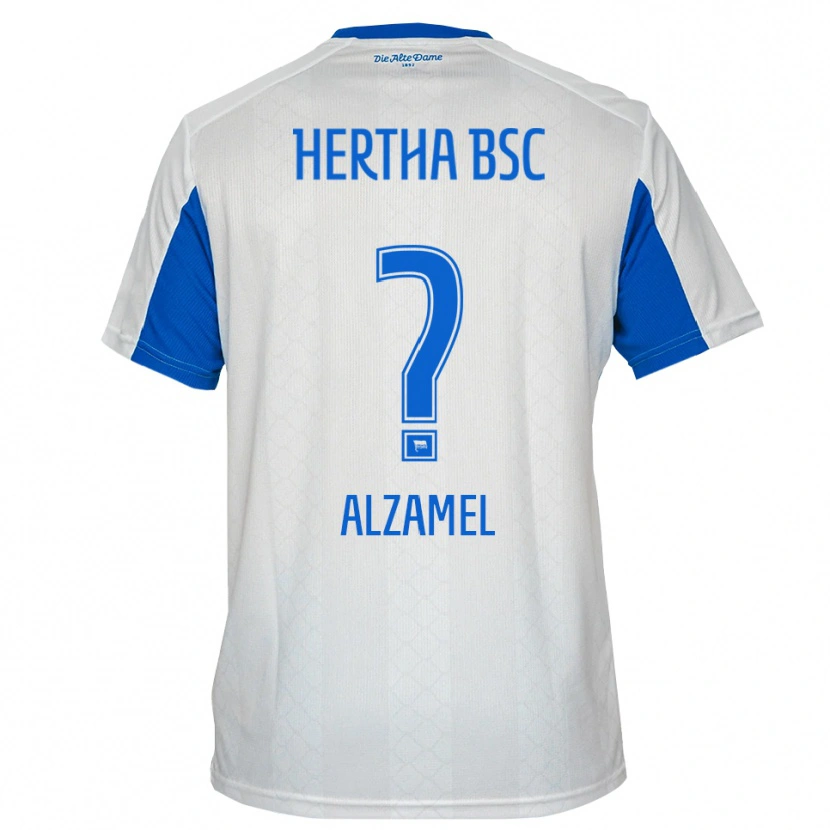 Danxen Herren Awad Alzamel #0 Weiß Blau Auswärtstrikot Trikot 2025/26 T-Shirt Schweiz