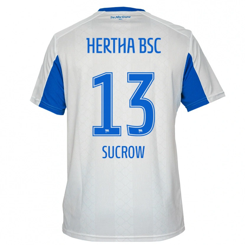 Danxen Herren Connor Sucrow #13 Weiß Blau Auswärtstrikot Trikot 2025/26 T-Shirt Schweiz