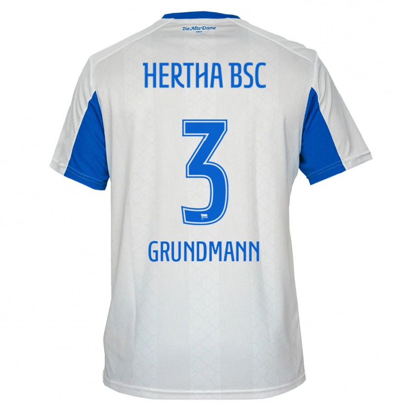 Danxen Herren Leon Grundmann #3 Weiß Blau Auswärtstrikot Trikot 2025/26 T-Shirt Schweiz