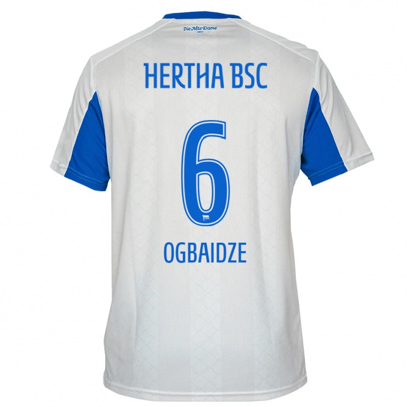 Danxen Herren Shalva Ogbaidze #6 Weiß Blau Auswärtstrikot Trikot 2025/26 T-Shirt Schweiz