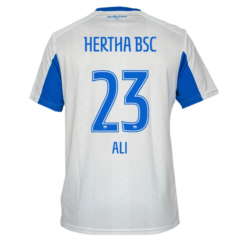 Danxen Herren Denniz Ali #23 Weiß Blau Auswärtstrikot Trikot 2025/26 T-Shirt Schweiz
