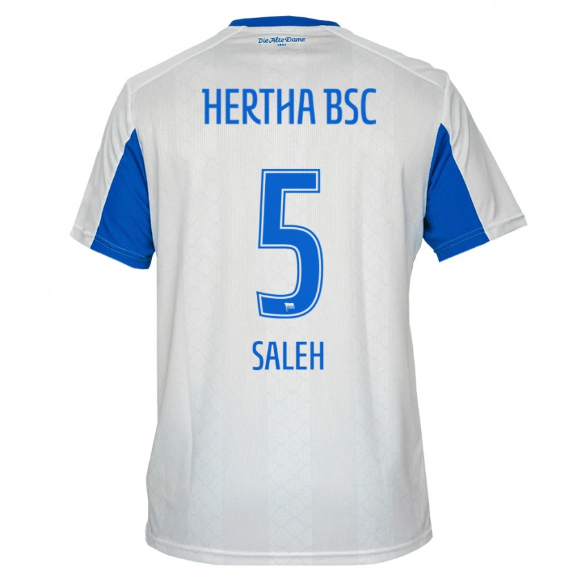 Danxen Herren Ibrahim Saleh #5 Weiß Blau Auswärtstrikot Trikot 2025/26 T-Shirt Schweiz