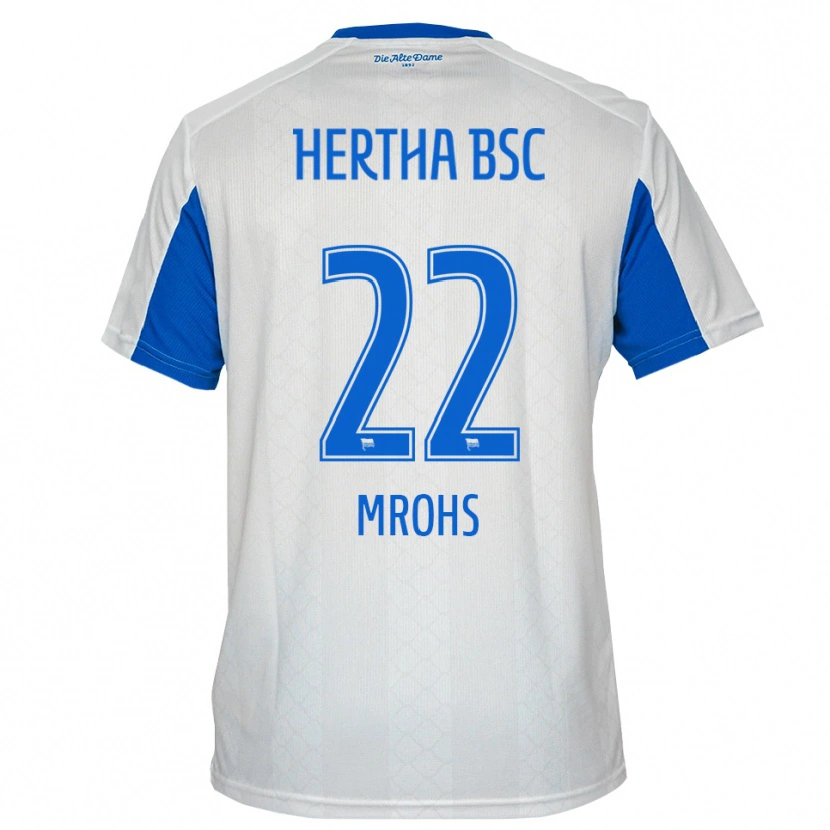 Danxen Herren Daniel Mrohs #22 Weiß Blau Auswärtstrikot Trikot 2025/26 T-Shirt Schweiz
