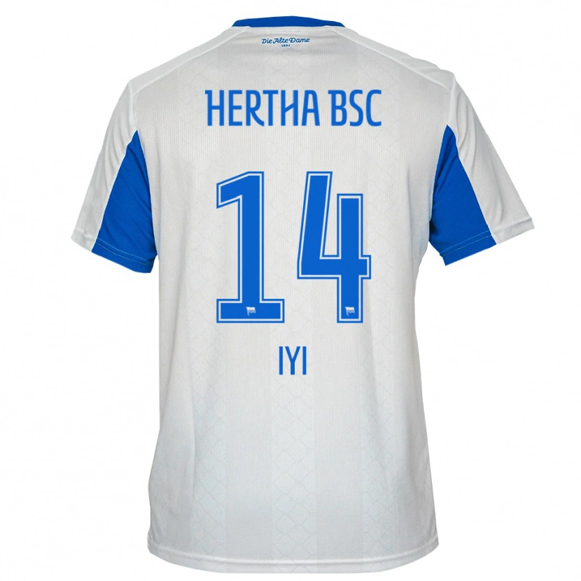 Danxen Herren Aisosa Iyi #14 Weiß Blau Auswärtstrikot Trikot 2025/26 T-Shirt Schweiz
