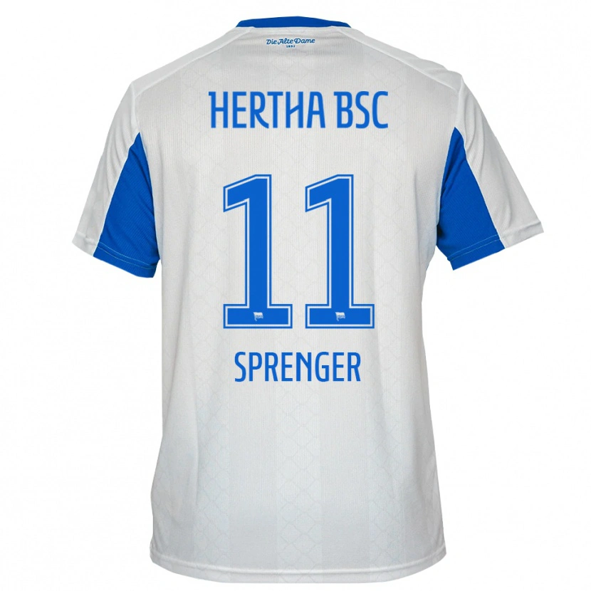 Danxen Herren Tiago Sprenger #11 Weiß Blau Auswärtstrikot Trikot 2025/26 T-Shirt Schweiz