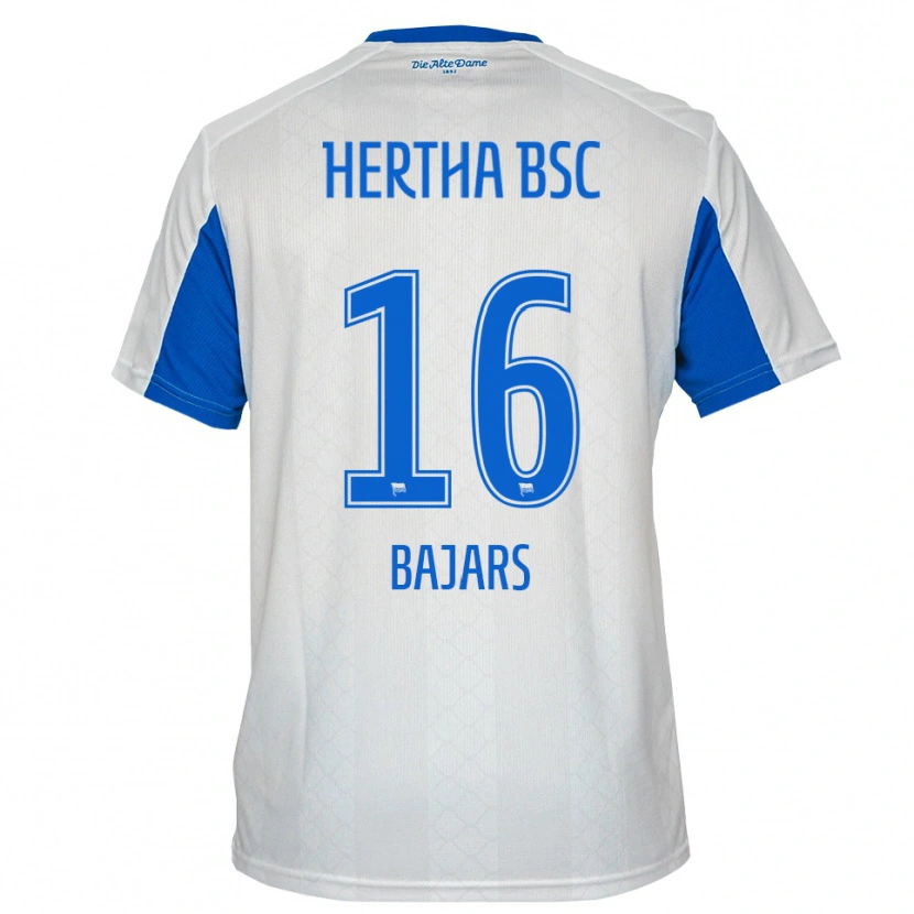 Danxen Herren Marko Bajars #16 Weiß Blau Auswärtstrikot Trikot 2025/26 T-Shirt Schweiz