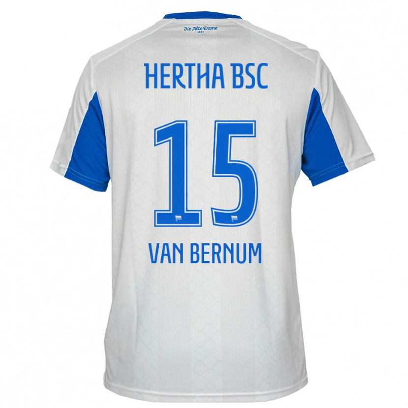 Danxen Herren Ben Van Bernum #15 Weiß Blau Auswärtstrikot Trikot 2025/26 T-Shirt Schweiz