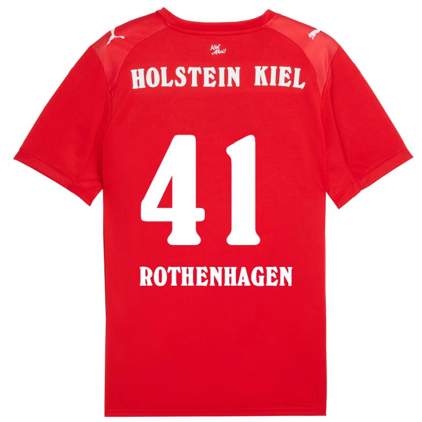 Danxen Herren Lio Rothenhagen #41 Rot Blau Auswärtstrikot Trikot 2025/26 T-Shirt Schweiz