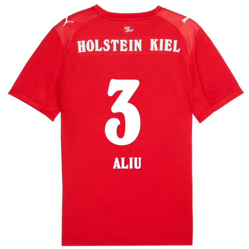 Danxen Herren Arbnor Aliu #3 Rot Blau Auswärtstrikot Trikot 2025/26 T-Shirt Schweiz