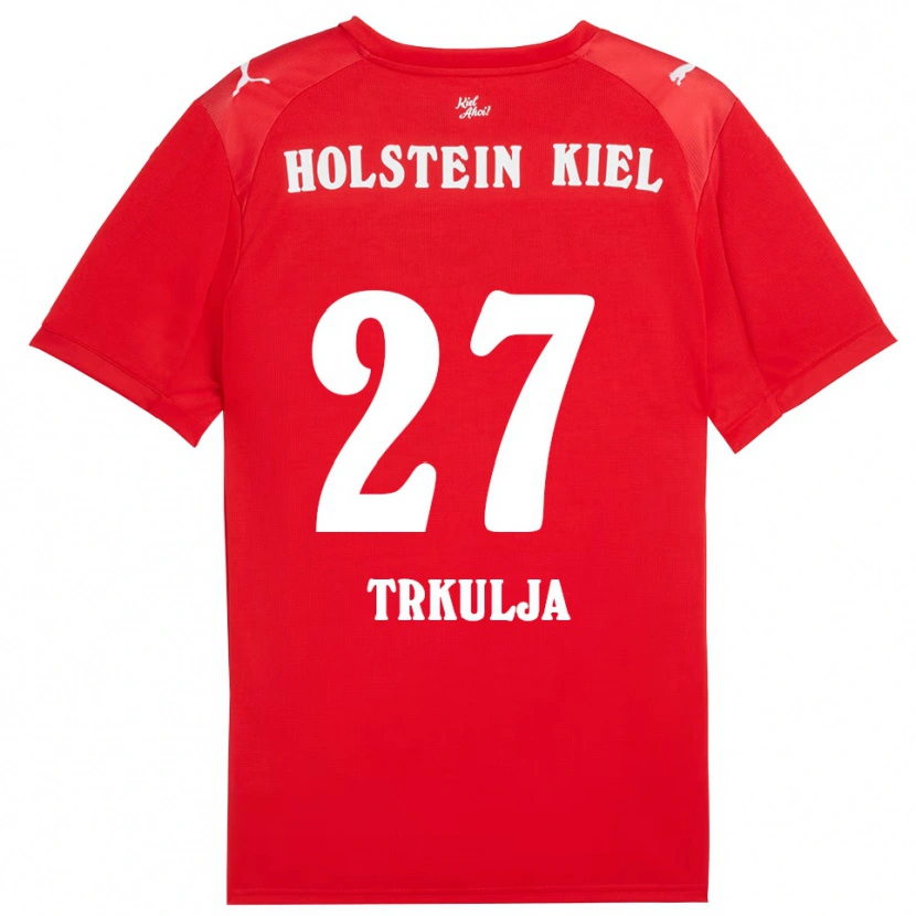 Danxen Herren Mihailo Trkulja #27 Rot Blau Auswärtstrikot Trikot 2025/26 T-Shirt Schweiz