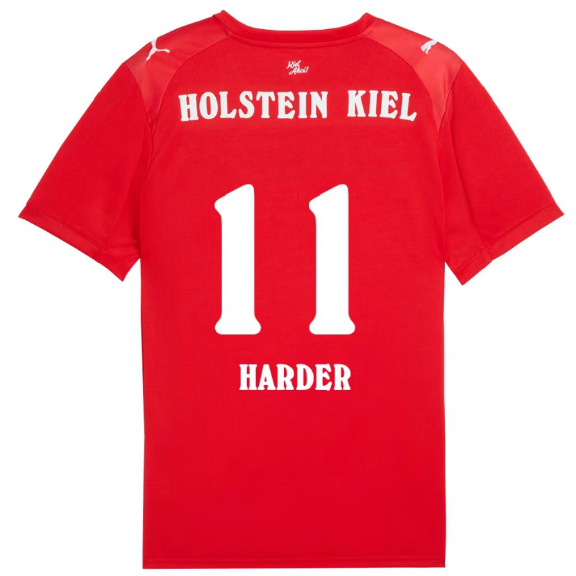 Danxen Herren Paula Harder #11 Rot Blau Auswärtstrikot Trikot 2025/26 T-Shirt Schweiz