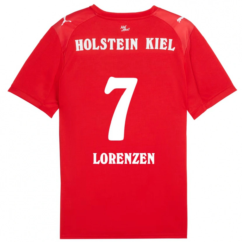 Danxen Herren Luca Lorenzen #7 Rot Blau Auswärtstrikot Trikot 2025/26 T-Shirt Schweiz