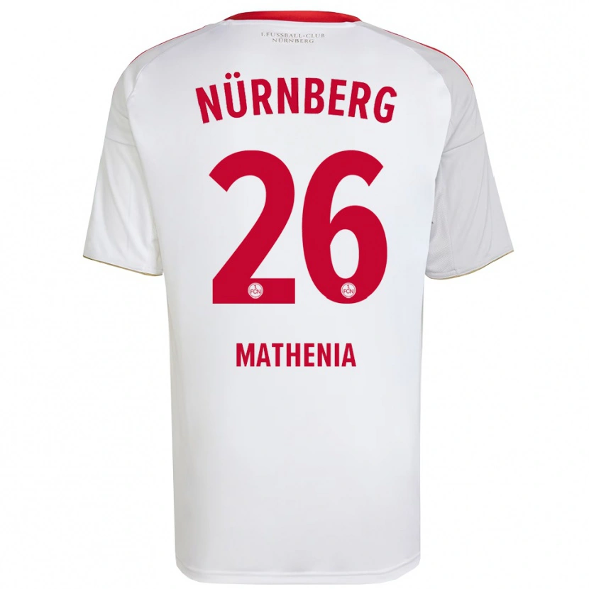 Danxen Herren Christian Mathenia #26 Weiß Rot Auswärtstrikot Trikot 2025/26 T-Shirt Schweiz