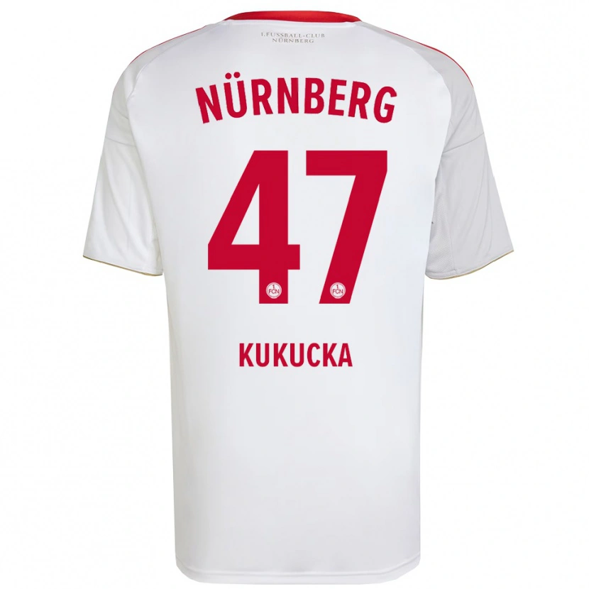 Danxen Herren Michal Kukucka #47 Weiß Rot Auswärtstrikot Trikot 2025/26 T-Shirt Schweiz