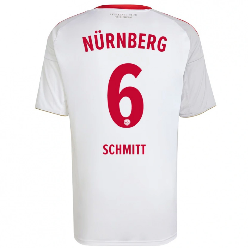 Danxen Herren Noah Schmitt #6 Weiß Rot Auswärtstrikot Trikot 2025/26 T-Shirt Schweiz