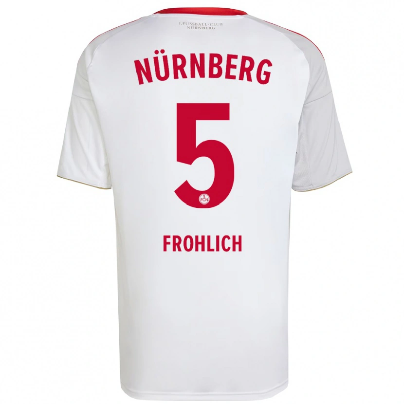 Danxen Herren Clara Fröhlich #5 Weiß Rot Auswärtstrikot Trikot 2025/26 T-Shirt Schweiz