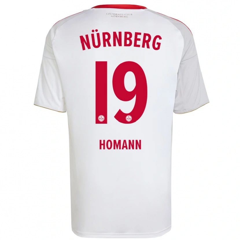 Danxen Herren Sanja Homann #19 Weiß Rot Auswärtstrikot Trikot 2025/26 T-Shirt Schweiz