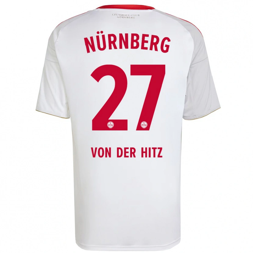 Danxen Herren Justin Von Der Hitz #27 Weiß Rot Auswärtstrikot Trikot 2025/26 T-Shirt Schweiz