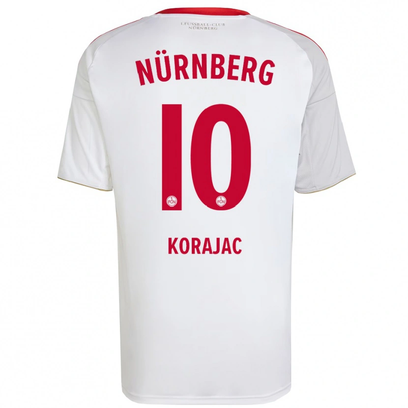 Danxen Herren Daris Korajac #10 Weiß Rot Auswärtstrikot Trikot 2025/26 T-Shirt Schweiz