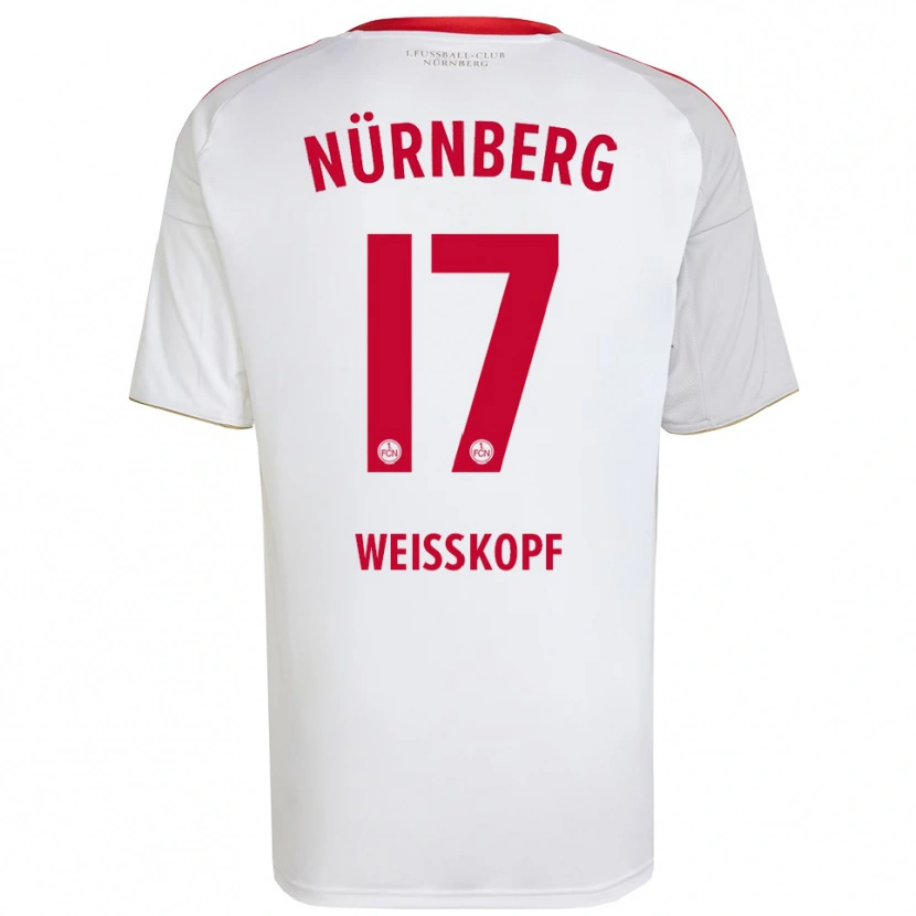Danxen Herren Jannes Weißkopf #17 Weiß Rot Auswärtstrikot Trikot 2025/26 T-Shirt Schweiz