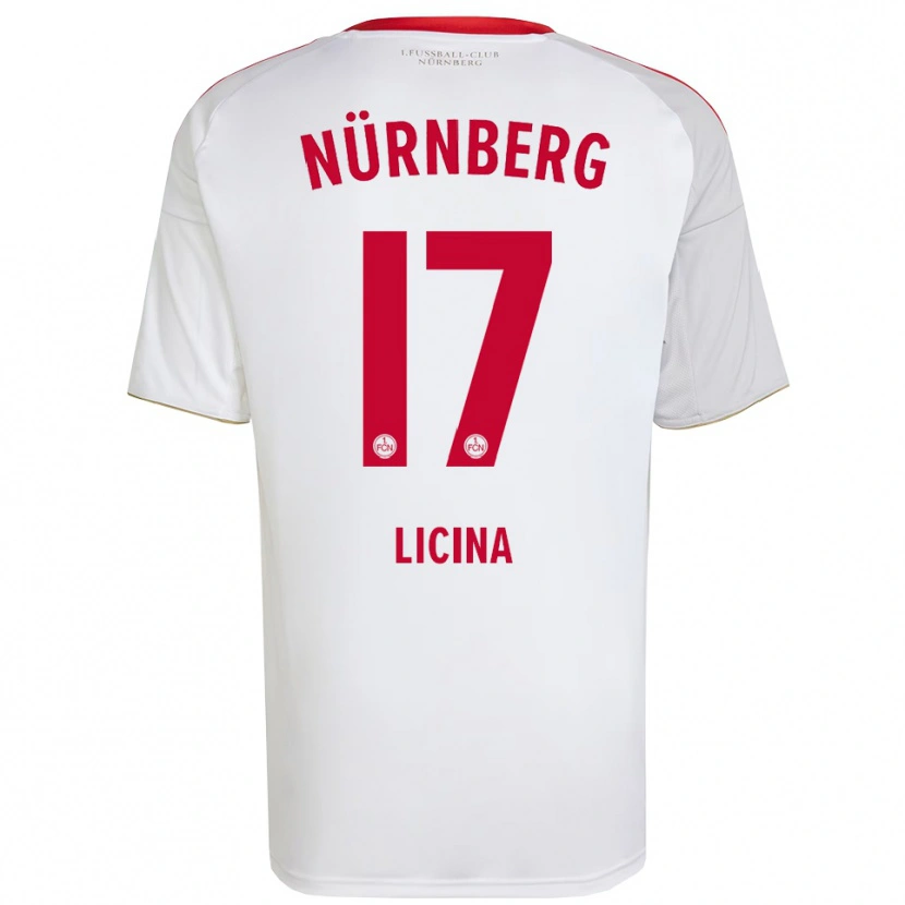 Danxen Herren Selma Licina #17 Weiß Rot Auswärtstrikot Trikot 2025/26 T-Shirt Schweiz