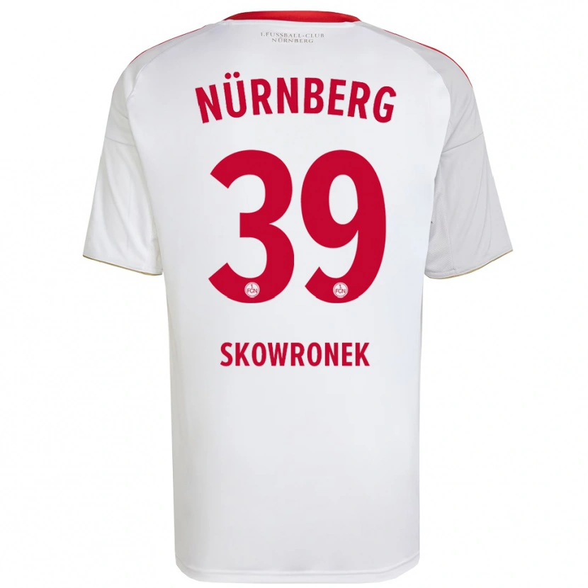 Danxen Herren Joel Skowronek #39 Weiß Rot Auswärtstrikot Trikot 2025/26 T-Shirt Schweiz