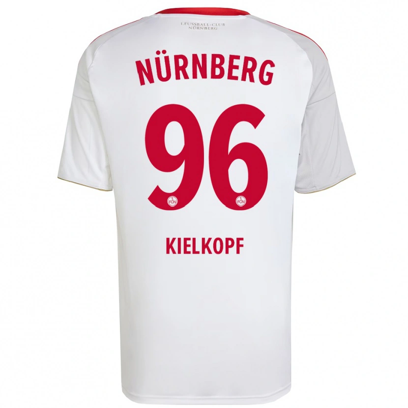 Danxen Herren Felix Kielkopf #96 Weiß Rot Auswärtstrikot Trikot 2025/26 T-Shirt Schweiz