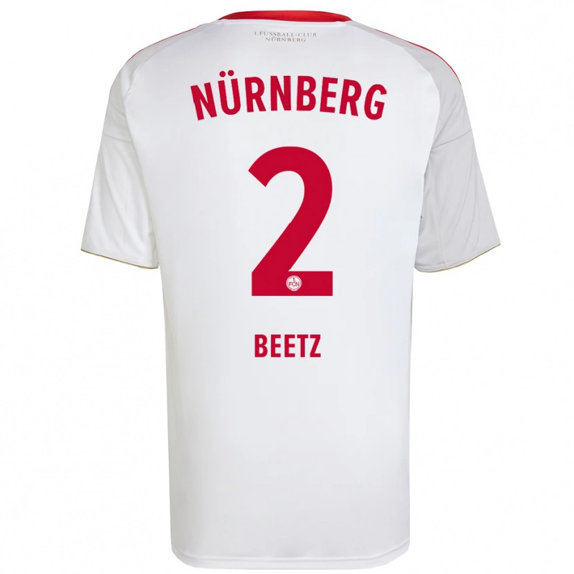 Danxen Herren Lucas Beetz #2 Weiß Rot Auswärtstrikot Trikot 2025/26 T-Shirt Schweiz