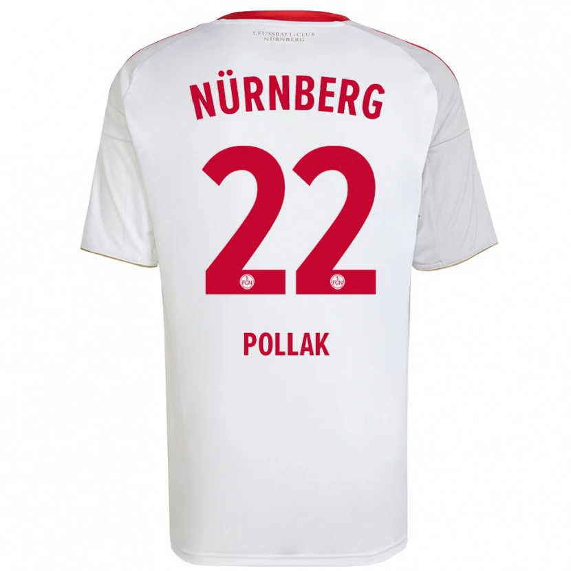 Danxen Herren Julia Pollak #22 Weiß Rot Auswärtstrikot Trikot 2025/26 T-Shirt Schweiz