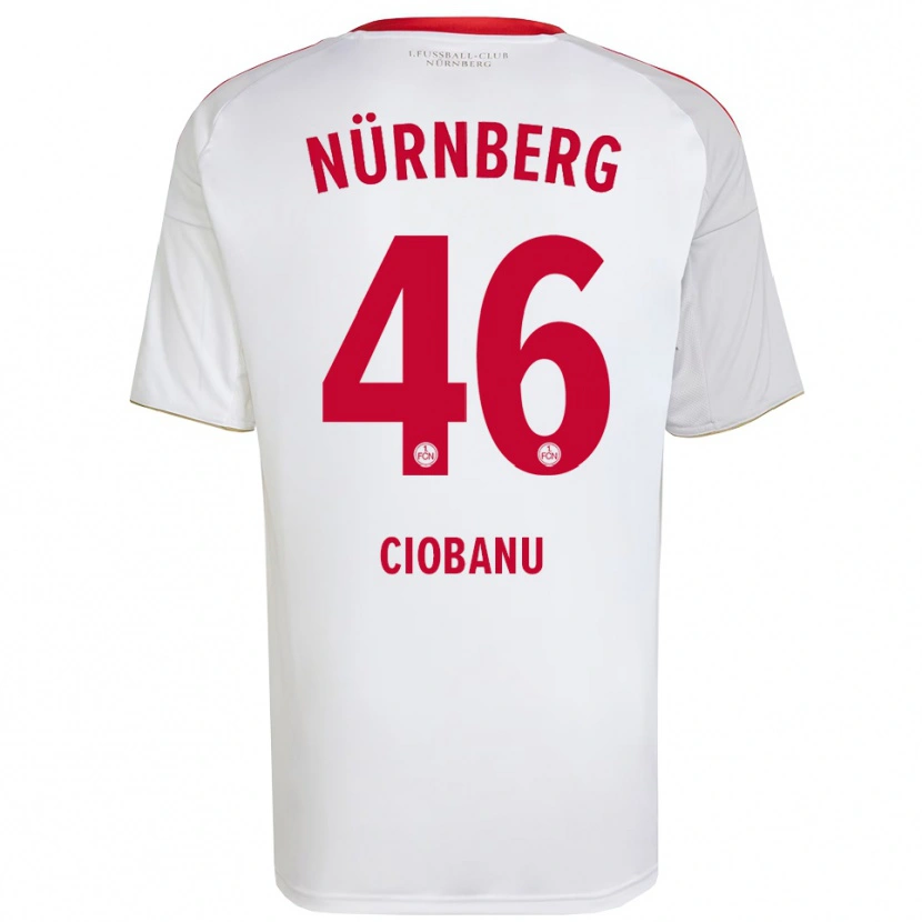 Danxen Herren Ion Ciobanu #46 Weiß Rot Auswärtstrikot Trikot 2025/26 T-Shirt Schweiz