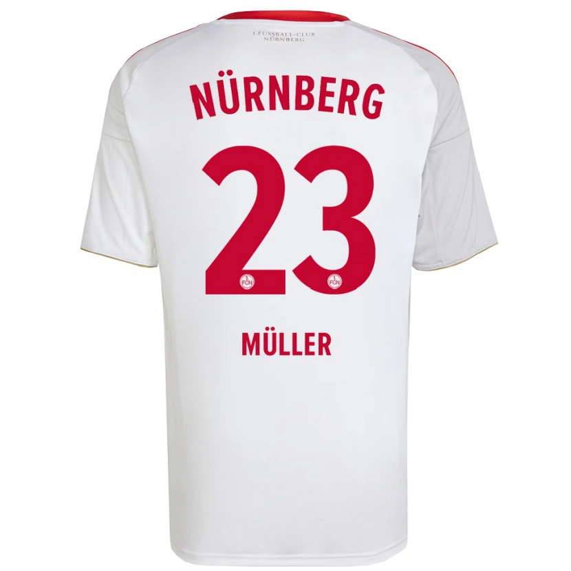 Danxen Herren Paul Müller #23 Weiß Rot Auswärtstrikot Trikot 2025/26 T-Shirt Schweiz