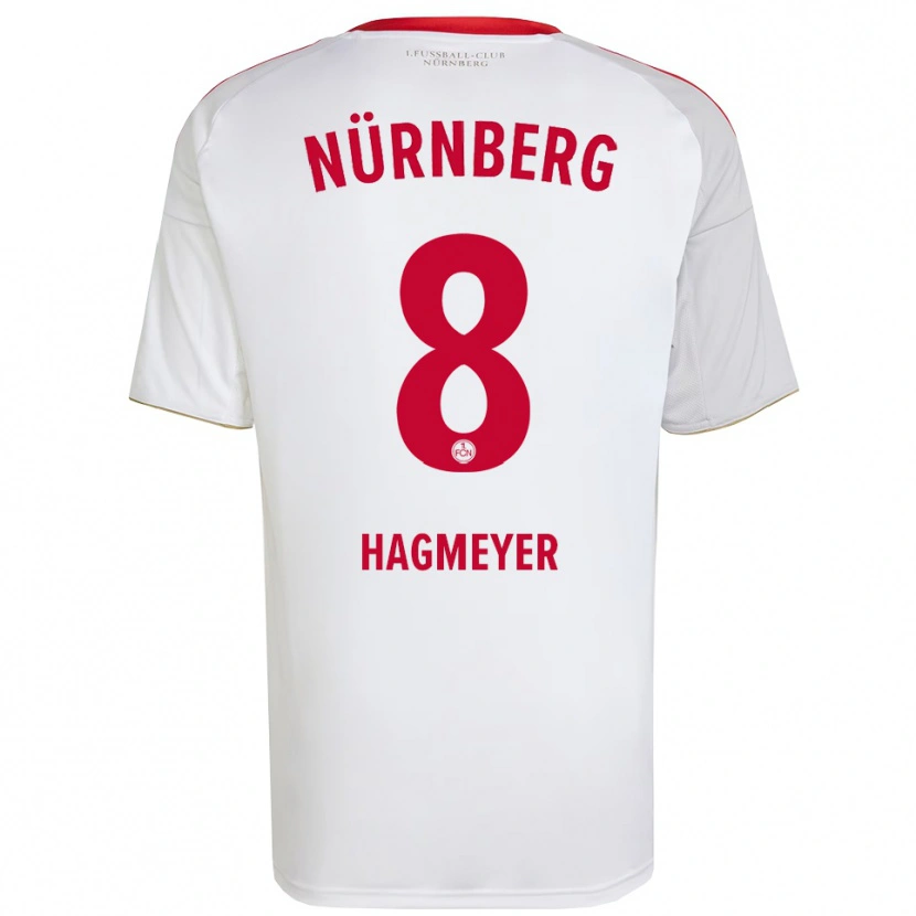 Danxen Herren Ben Hagmeyer #8 Weiß Rot Auswärtstrikot Trikot 2025/26 T-Shirt Schweiz