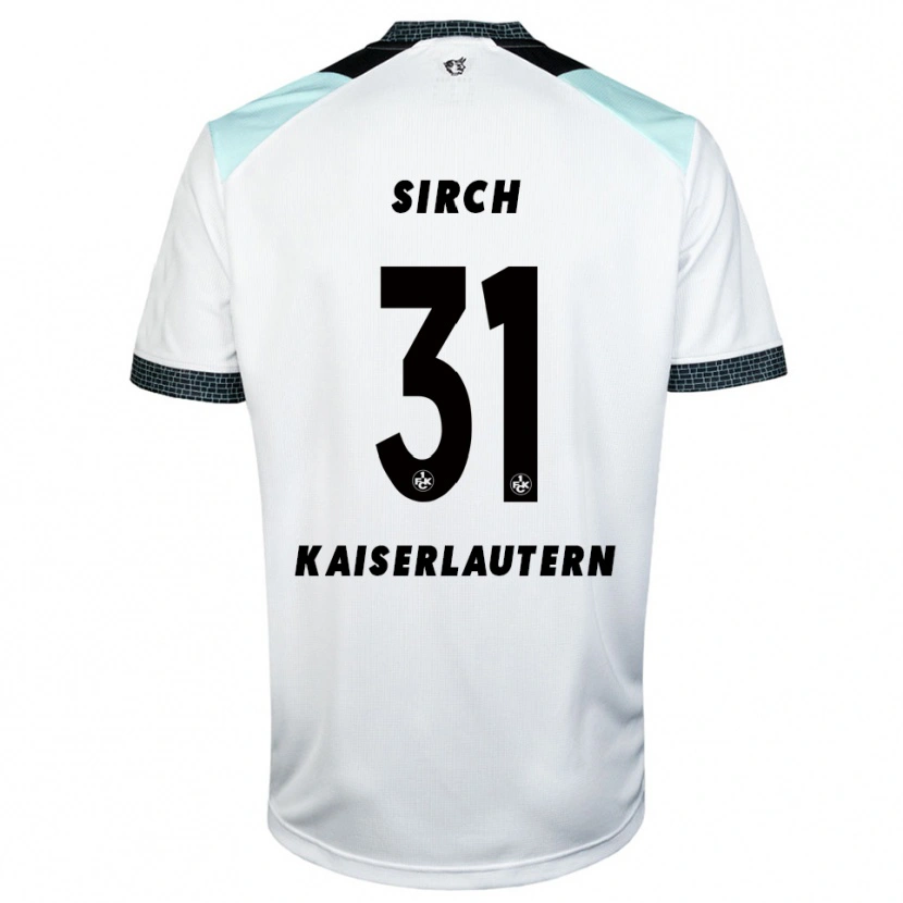 Danxen Herren Luca Sirch #31 Weiß Schwarz Auswärtstrikot Trikot 2025/26 T-Shirt Schweiz