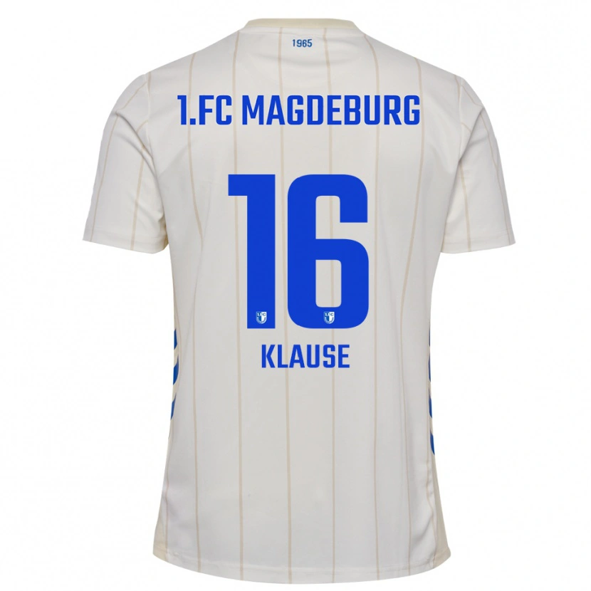 Danxen Herren Matti Klause #16 Weiß Blau Auswärtstrikot Trikot 2025/26 T-Shirt Schweiz