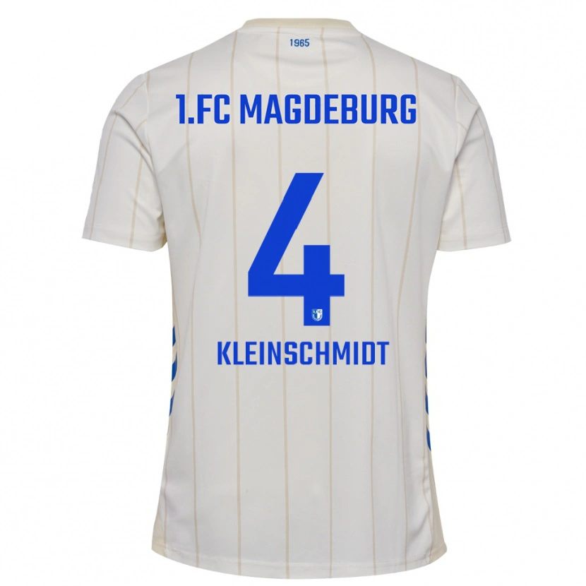 Danxen Herren Max Kleinschmidt #4 Weiß Blau Auswärtstrikot Trikot 2025/26 T-Shirt Schweiz