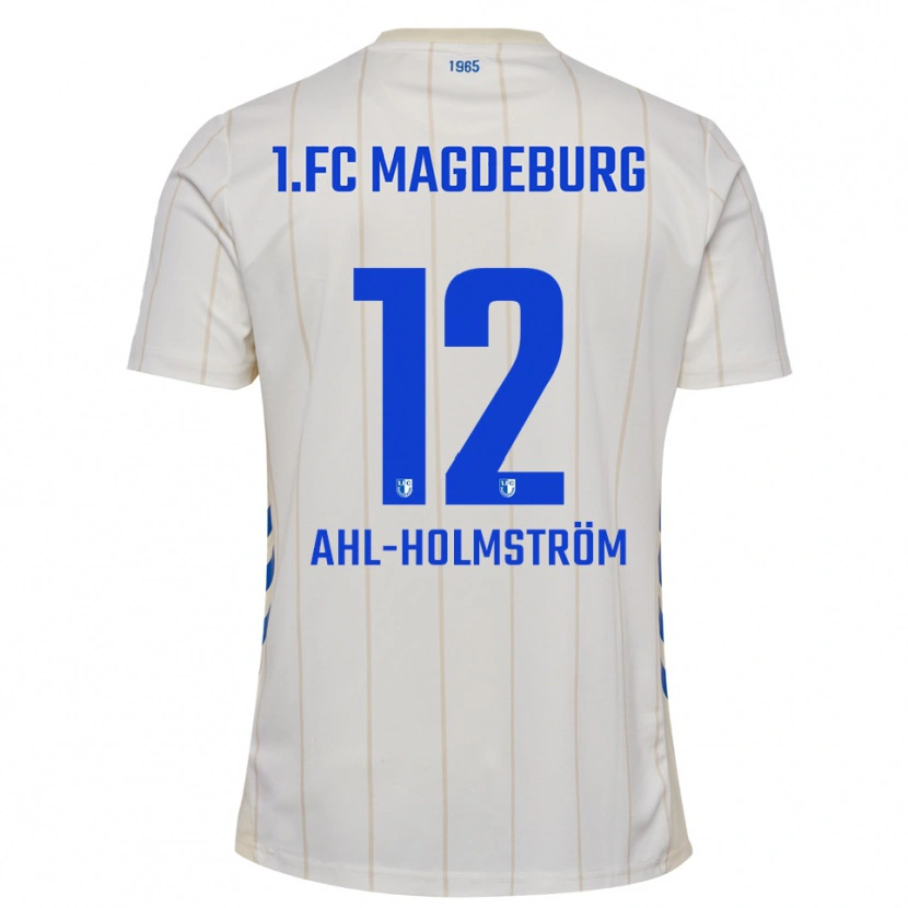 Danxen Herren Alexander Ahl-Holmström #12 Weiß Blau Auswärtstrikot Trikot 2025/26 T-Shirt Schweiz