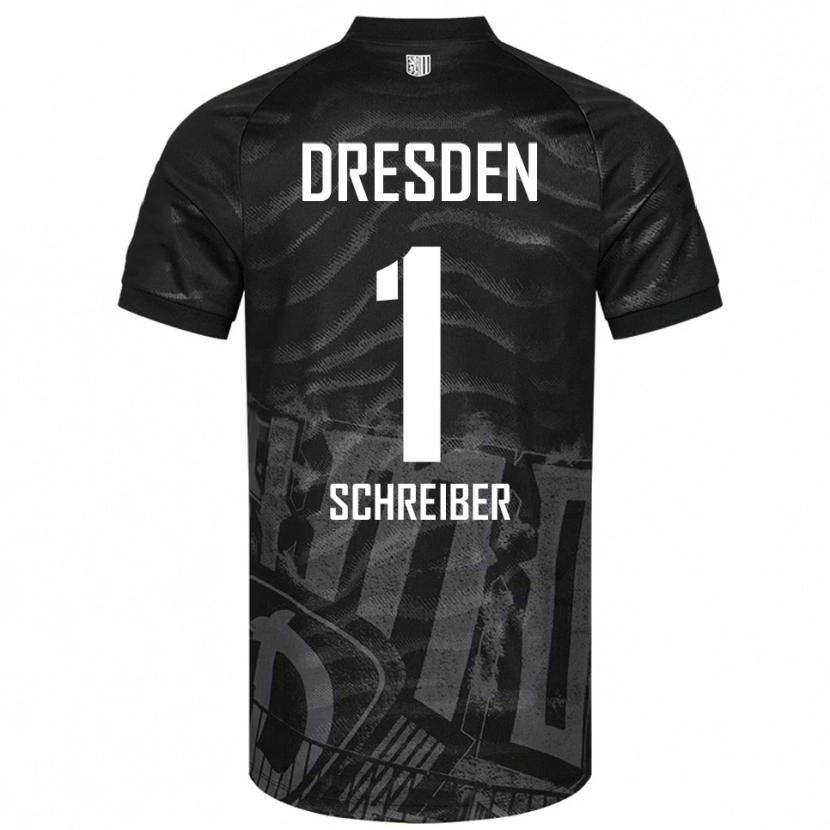 Danxen Herren Tim Schreiber #1 Schwarz Grau Auswärtstrikot Trikot 2025/26 T-Shirt Schweiz