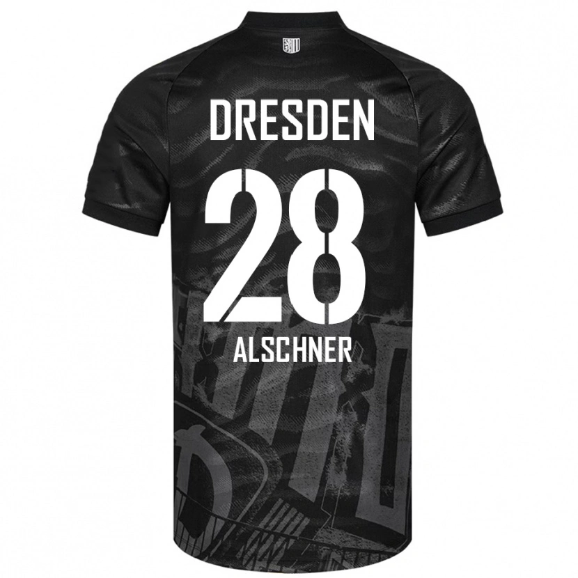 Danxen Herren Felix Alschner #28 Schwarz Grau Auswärtstrikot Trikot 2025/26 T-Shirt Schweiz