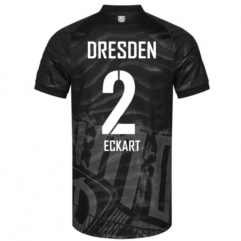 Danxen Herren Ben Eckart #2 Schwarz Grau Auswärtstrikot Trikot 2025/26 T-Shirt Schweiz